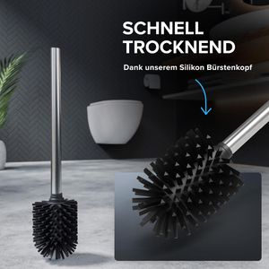 Produktbild für WC-Bürste ovimar Ersatzbürste Vesborg, silber