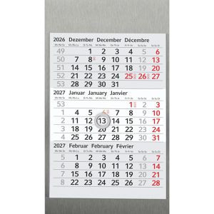Produktbild für Tischkalender Geiger Desktop Edelstahl, Aufstellkalender