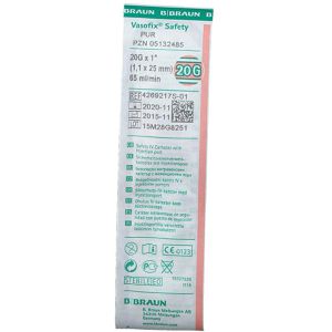 Produktbild für Kanülen B.Braun Vasofix Safety-W PUR, 50 Stück