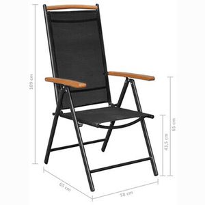 Produktbild für Gartenstuhl vidaXL 41733, Stoff