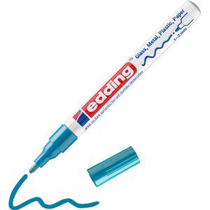Produktbild für Lackmarker Edding 751, wasserfest &amp; permanent, hellblau