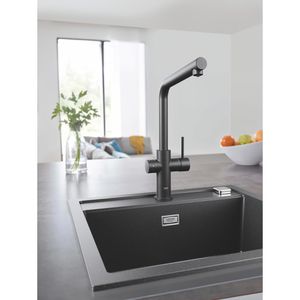 Produktbild für Spülbecken GROHE K700 Kompositspüle, Einzelbecken, schwarz