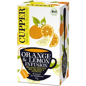 Tee Cupper Orange & Lemon Fusion, Früchtetee, BIO
