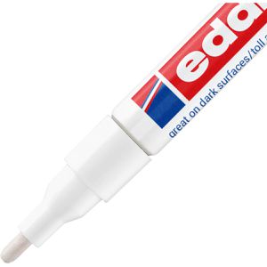 Produktbild für Lackmarker Edding 751, wasserfest &amp; permanent, weiß