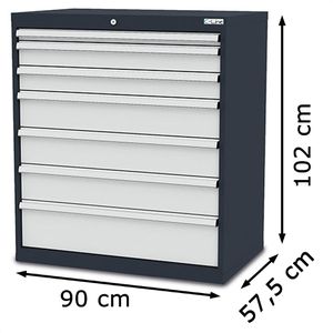 Produktbild für Schubladenschrank Simplaflex CL9H101231, Metall