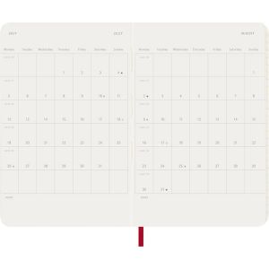 Produktbild für Taschenkalender Moleskine 927962, rot, Pocket, Jahr 2027