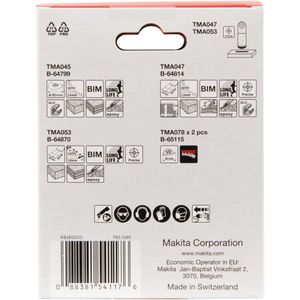 Produktbild für Multifunktionswerkzeug-Zubehör Makita Schreiner-Set, B-67511