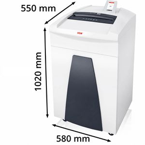 Produktbild für Aktenvernichter HSM Securio P40i, 1885121, mit Rollen und Öler