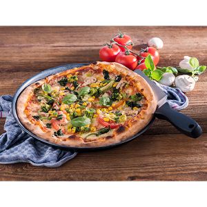 Produktbild für Pizzablech APS 73502, unbeschichtet, rund