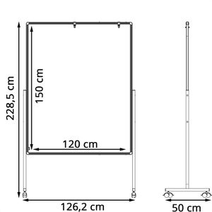 Produktbild für Moderationstafel Legamaster Premium Multiboard XL, mit Rollen