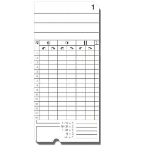 Produktbild für Stempelkarte Bürk Typ 2-6