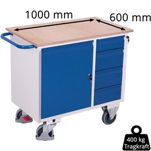 Produktbild für Werkstattwagen VARIOfit sw985.000, Tragkraft 400 kg