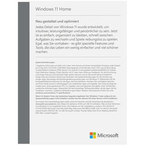 Produktbild für Betriebssystem Microsoft Windows 11 Home