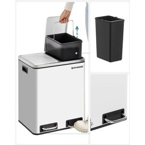 Produktbild für Mülleimer Songmics LTB30WT, weiß