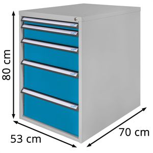 Produktbild für Schubladenschrank ADB 52515, aus Metall