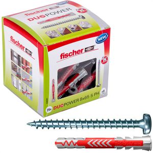 Schrauben-Dübel-Set Fischer DuoPower S PH