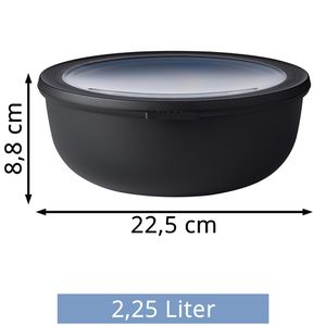 Produktbild für Frischhaltedose Mepal Cirqula rund, aus Kunststoff