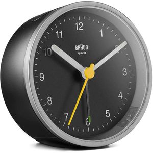 Produktbild für Wecker Braun BC12SB schwarz, silber, analog