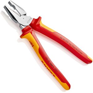 Produktbild für Kombizange Knipex 02 06 225, Kraft-Kombizange