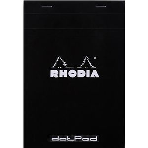 Produktbild für Notizblock Rhodia 16559C, dotpad, schwarz, A5