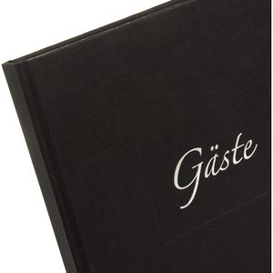 Produktbild für Gästebuch Goldbuch 48045 Seda, schwarz