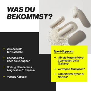 Produktbild für Magnesium natural-elements Citrat, 365 Kapseln