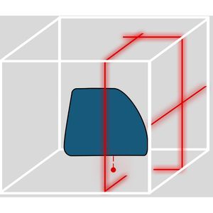 Produktbild für Kreuzlinienlaser Bosch 0603663903, UniversalLevel 3 Maxi-Set