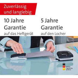 Produktbild für Heftgerät Novus Twinset E15/E210, 020-1829, inkl. Locher
