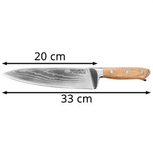 Produktbild für Kochmesser Moritz&amp;Moritz Damastmesser 5788, Akazienholzgriff