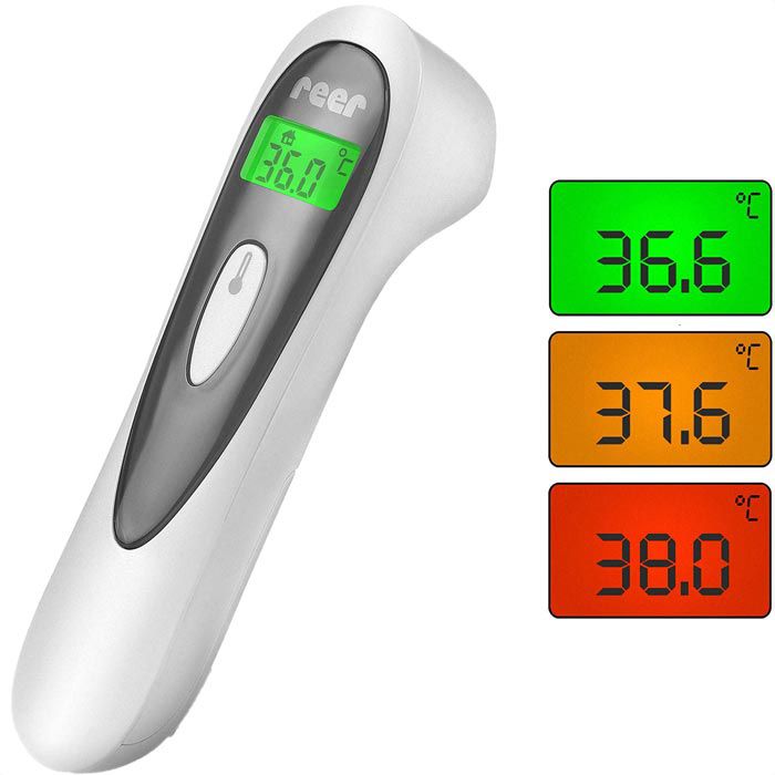reer Fieberthermometer SoftTemp Colour 3in1, Stirn, Oberflächen, kontaktlos  – Böttcher AG | Mobiles & Spieluhren