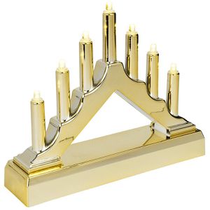 Lichterbogen Ideen-mit-Herz 013164-02, Mini, hellgold