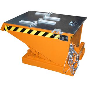 Produktbild für Kippbehälter-Deckel BAUER 4498-07-0800, aus verzinktem Stahl