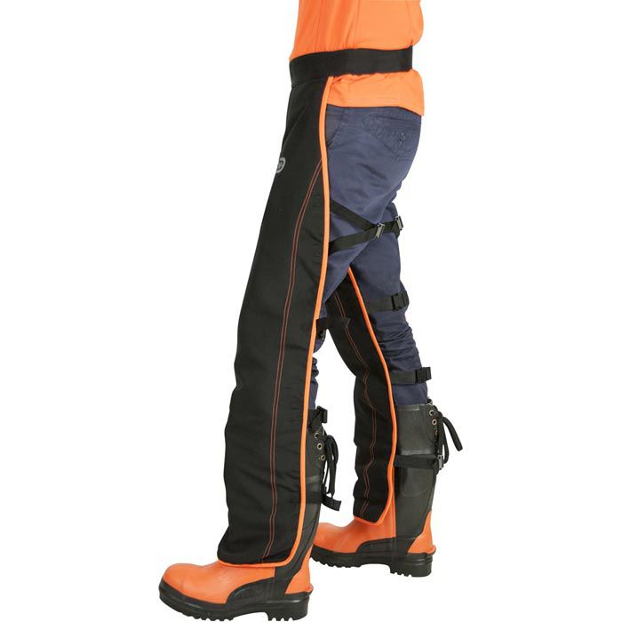 SWS Arbeitshandschuhe Forsthandschuhe, Schnittschutzhandschuhe,  weiß-orange, Größe XL – Böttcher AG
