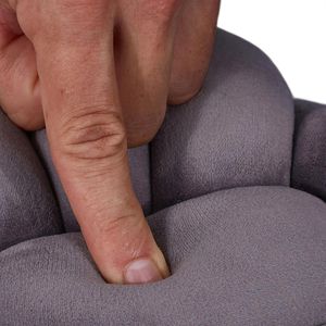 Produktbild für Sofakissen Relaxdays Knotenkissen 10025428, anthrazit