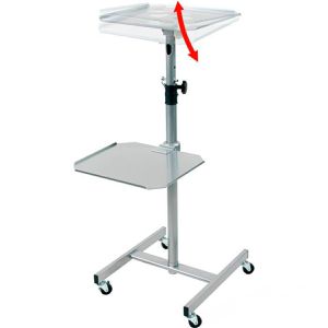 Produktbild für Beamertisch Böttcher-AG NC7087, mattsilber, 15 kg Traglast