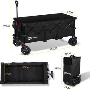 Produktbild für Bollerwagen Sekey XXXL FW205, faltbar