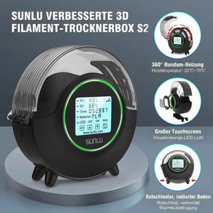 Produktbild für Filament-Trockner Sunlu FilaDryer S2, für 1 Rolle, 35-70 °C