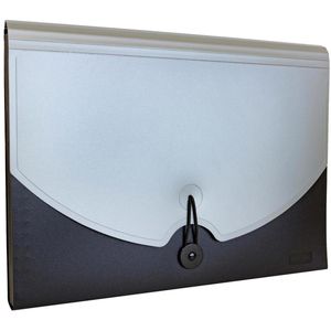 Produktbild für Fächermappe Idena 10078, A4, grau / schwarz