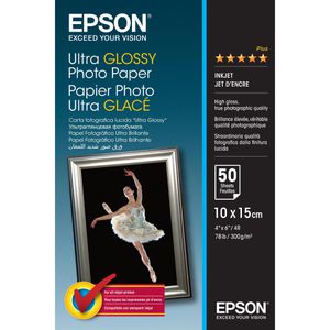 Fotopapier Epson S041943 Ultra Glossy, für Inkjet, 10 x 15cm