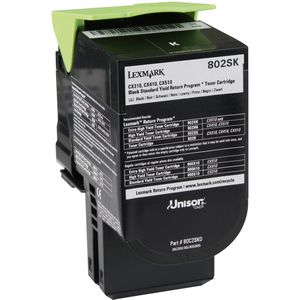 Produktbild für Toner Lexmark 80C2SK0 Prebate, schwarz