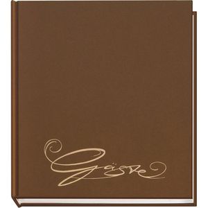 Veloflex Gästebuch 5420060 Classic, 20,5 x 24cm, 144 Seiten, mit Prägung, braun