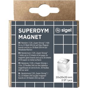 Produktbild für Magnete Sigel BA706, SuperDym C20, silber, Neodym