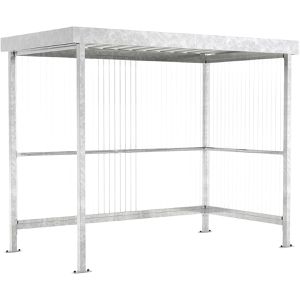 Produktbild für Personenunterstand WSM Jena Maxi, silber, aus Metall