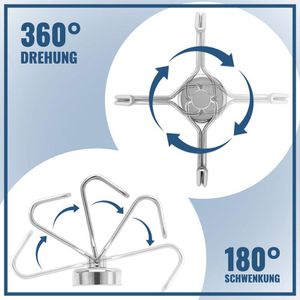 Produktbild für Hakenmagnet Poppstar Neodym, Karussell-Haken
