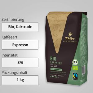 Produktbild für Kaffee Tchibo Vista Collection Espresso, BIO