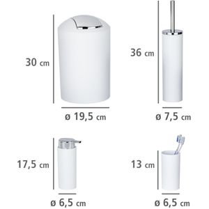 Produktbild für Badaccessoires-Set Wenko Calvo 24077800, 4-teilig