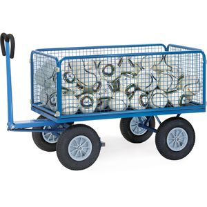Produktbild für Handwagen Fetra 6436L, mit 4 Gitterwänden