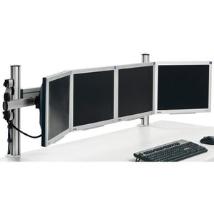 hochwertige Schreibtisch-Monitorhalterung für 4 Computermonitore bis 24 Zoll