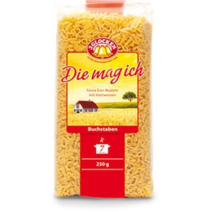 Nudeln 3Glocken Die mag ich Buchstaben