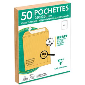 Produktbild für Versandtaschen Clairefontaine 5755C, braun, B4